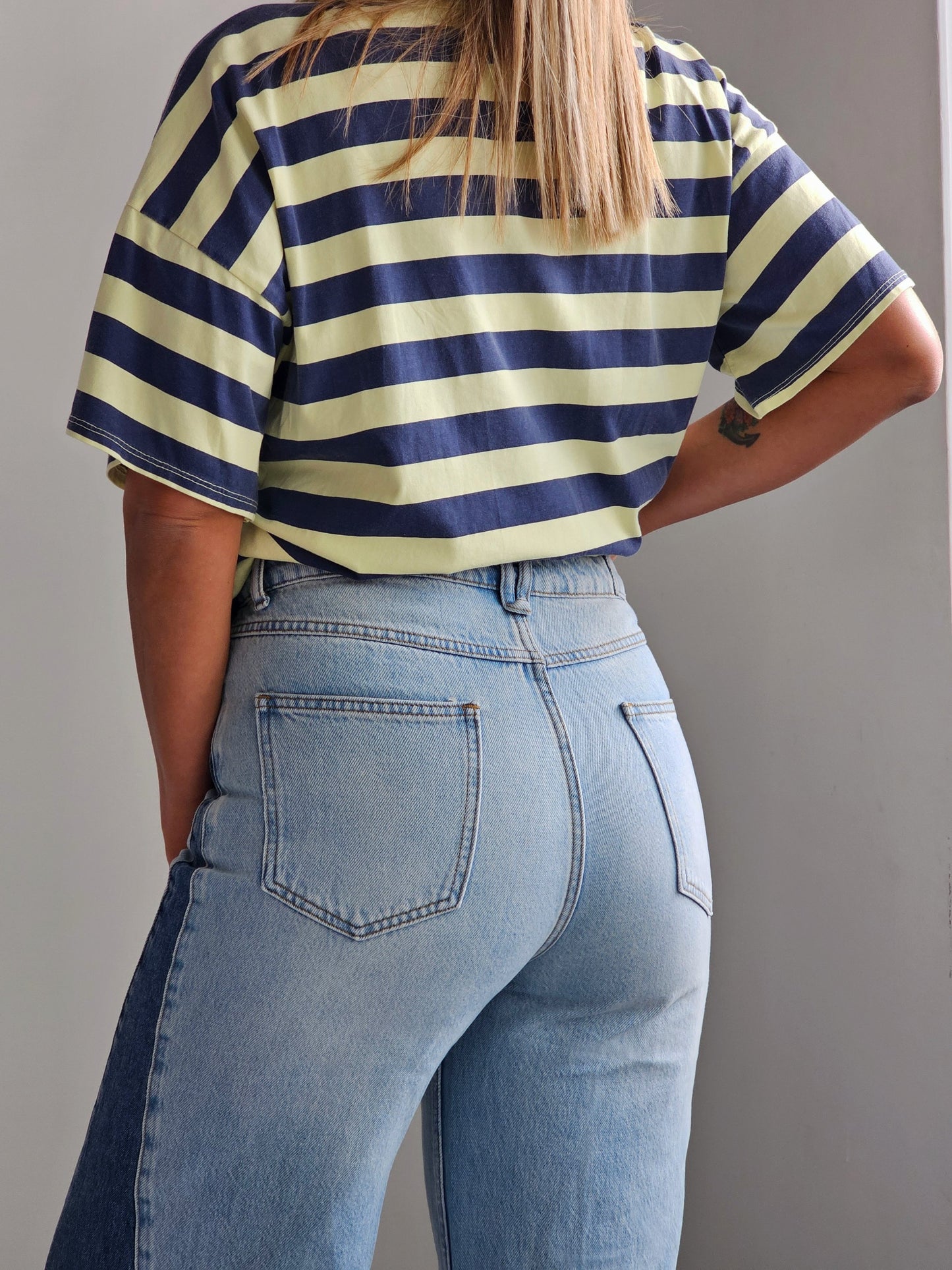 ΠΑΝΤΕΛΟΝΙ WIDE LEG ΜΕ ΔΙΧΡΩΜΕΣ ΛΕΠΤΟΜΕΡΕΙΕΣ