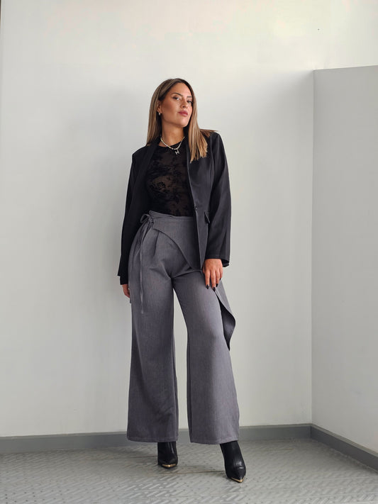 " TIE WAIST PANTS "