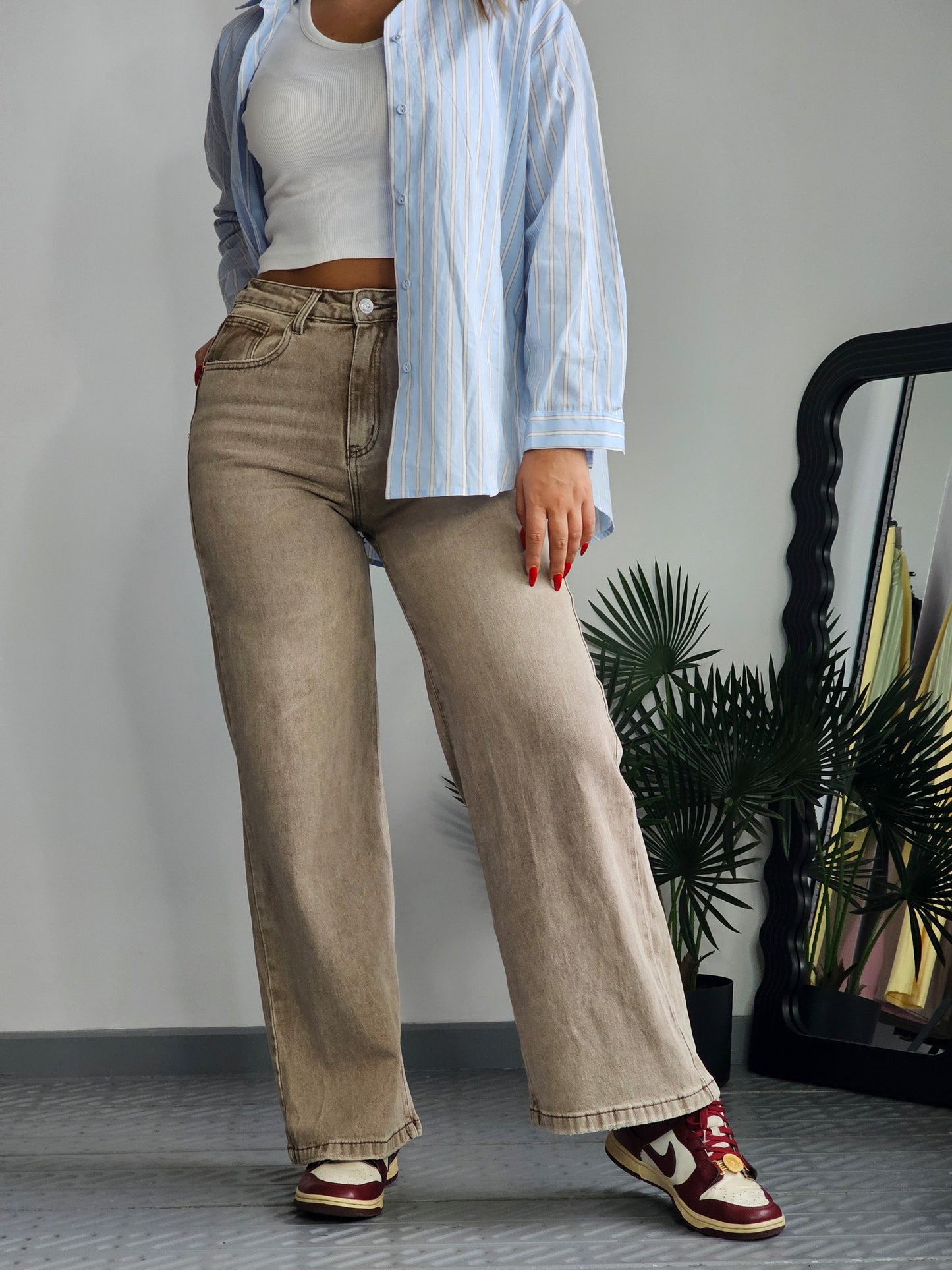 ΓΥΝΑΙΚΕΙΟ ΜΠΕΖ ΤΖΙΝ WIDE LEG